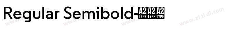 Regular Semibold字体转换